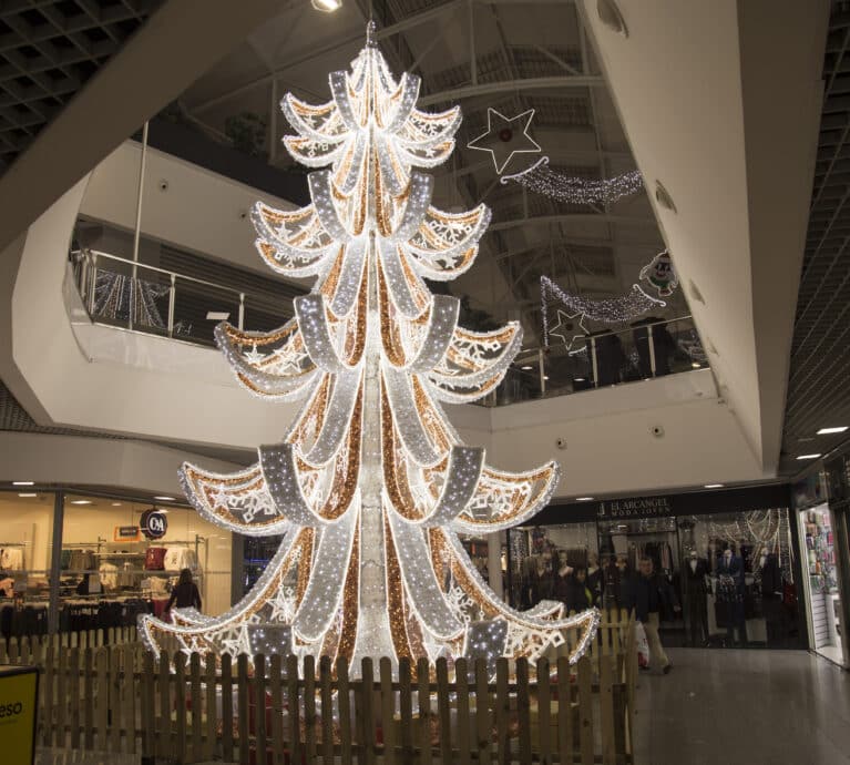 Iluminación en centros comerciales