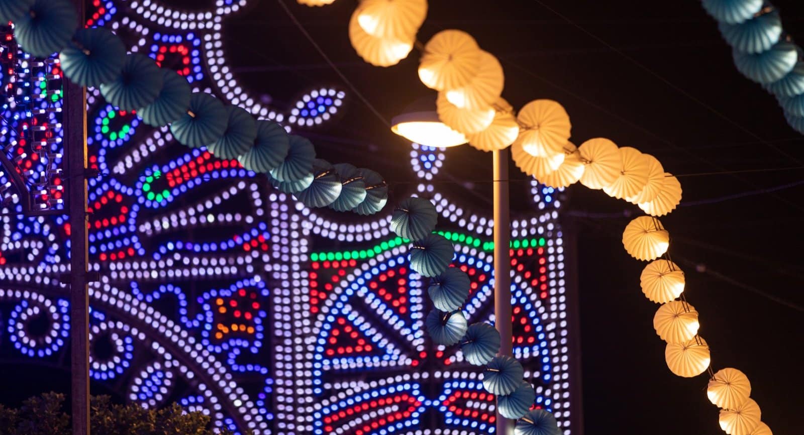 Iluminación de las Colombinas de Huelva